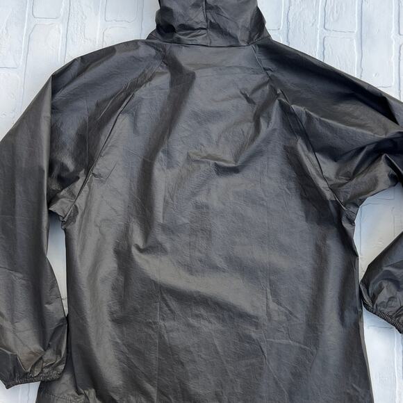 Frogg Toggs Grey Packable Ultra Light Waterproof Windbreaker Jacket Hood-sz S/M - Picture 2 of 9